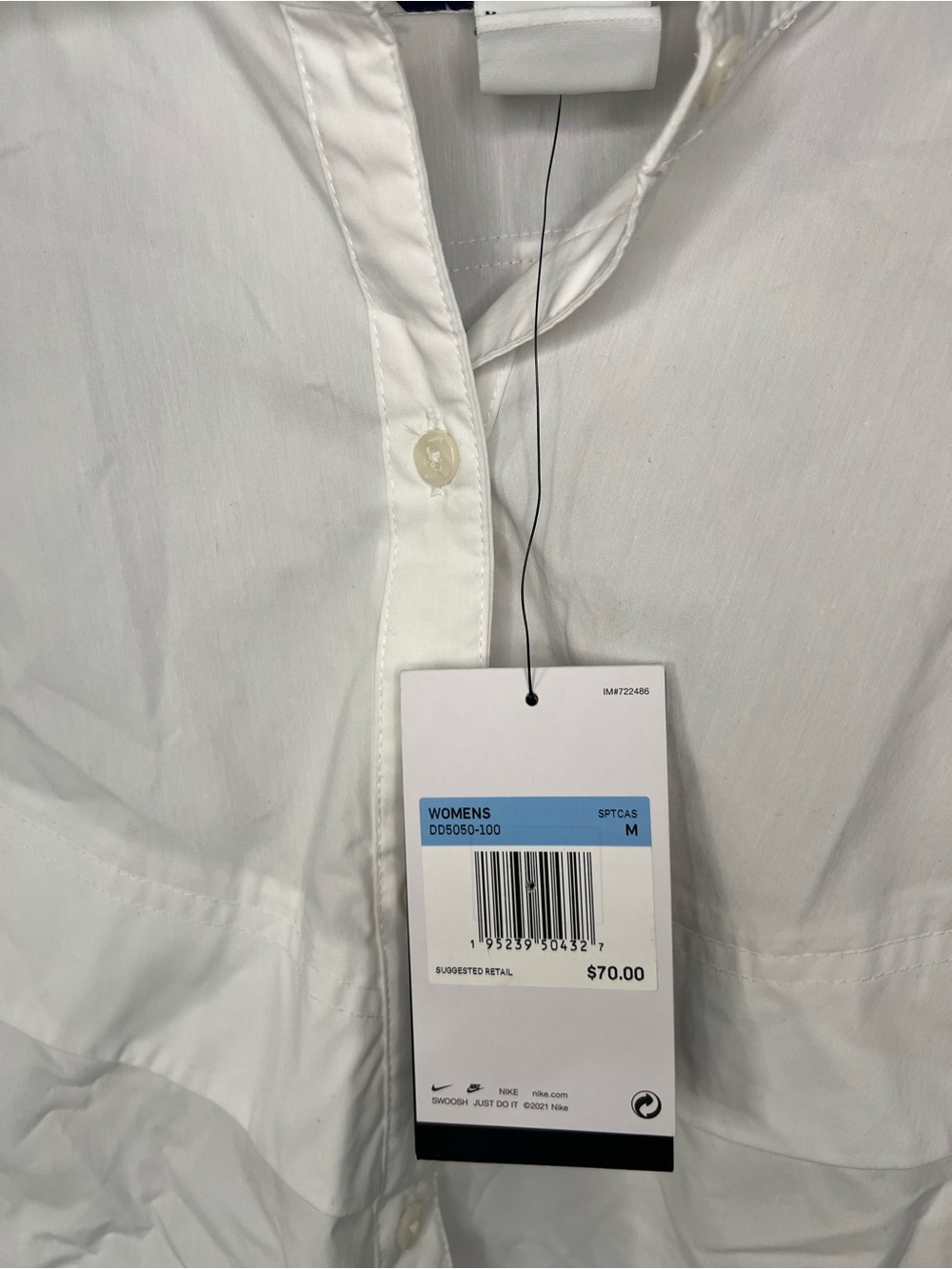 Nike White Button-Down Running Jacket - Picture 3 of 7